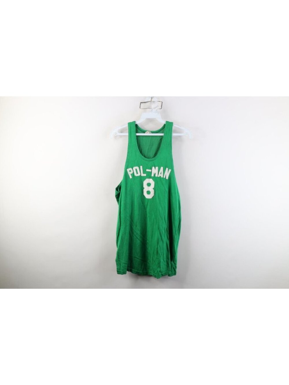 Vintage 40s 50s Mens 44 Durene Rayon Basketball Jersey Shirt Kelly Green USA